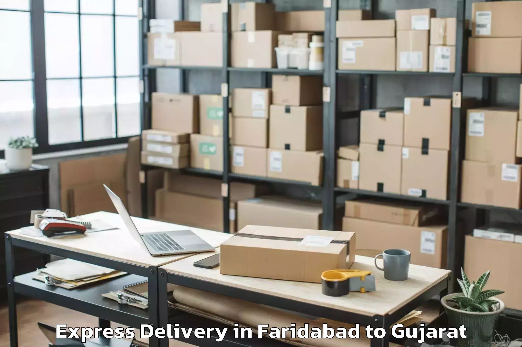 Leading Faridabad to Ahmedabad Airport Amd Express Delivery Provider